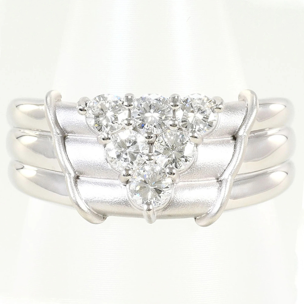 VINTAGE Silver Diamond Ring